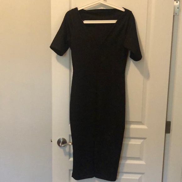 NWT BLACK Zara midi dress - Picture 3 of 4